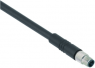 Sensor-Aktor Kabel, M5-Kabelstecker, gerade auf offenes Ende, 4-polig, 2 m, PUR, schwarz, 1 A, 79 3107 52 04