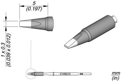 C105213 JBC Lötspitzen, Entlötspitzen und Heißluftdüsen