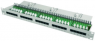 Patchpanel, 25 x RJ45, waagerecht, 1-reihig, (B x H x T) 482.6 x 44 x 170.3 mm, lichtgrau, 100007025