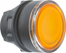 Drucktaster, beleuchtbar, tastend, Bund rund, orange, Frontring schwarz, Einbau-Ø 22 mm, ZB5AW35