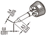 0142CDLF08/SB Ersa Lötspitzen, Entlötspitzen und Heißluftdüsen Bild 2