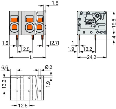 2626-1353 WAGO PCB Terminal Blocks Image 2