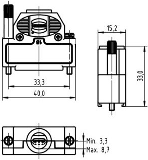 09670150483 Harting D-Sub Gehäuse