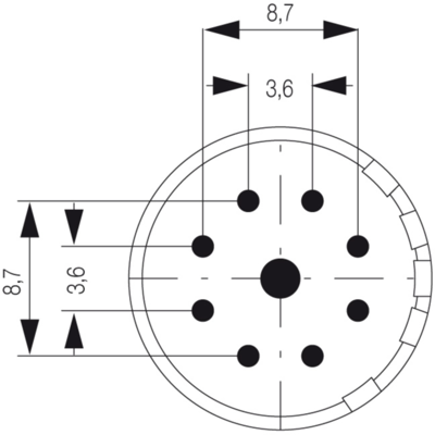 1224740000 Weidmüller Sensor-Aktor Rundsteckverbinder