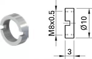 23.5110 Stäubli Electrical Connectors Muttern, Scheiben, Ringe