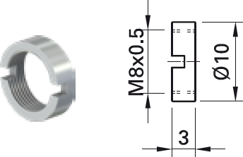 23.5110 Stäubli Electrical Connectors Nuts, Washers, Rings