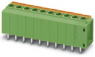 Leiterplattenklemme, 3-polig, RM 10.16 mm, 0,2-1,5 mm², 15 A, Federklemmanschluss, grün, 1986149