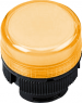 Meldeleuchte, beleuchtbar, Bund rund, gelb, Frontring schwarz, Einbau-Ø 22 mm, ZA2BV05