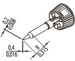 0142CDLF04/SB Ersa Lötspitzen, Entlötspitzen und Heißluftdüsen Bild 2