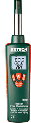 RH490 Extech Thermometer, Anzeigegeräte