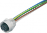 Sensor-Aktor Kabel, 7/8"-Flanschbuchse, gerade auf offenes Ende, 4-polig + PE, 0.2 m, 6 A, 09 2450 300 05