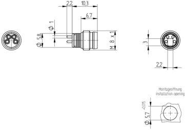 933393001 Lumberg Automation Sensor-Aktor Rundsteckverbinder Bild 2