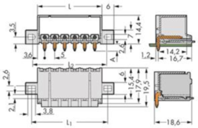 2092-1422/205-000 WAGO PCB Connection Systems Image 2