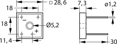 KBPC2516W Diotec Brückengleichrichter