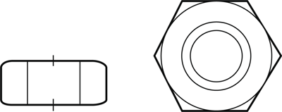 DIN 934 M8 8:A2K Muttern, Scheiben, Ringe