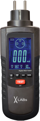 Digitales FI/RCD-Testgerät, VA-LABS GT0010, CAT III 600 V