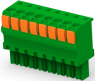 Leiterplattenklemme, 8-polig, RM 3.81 mm, 0,05-2 mm², 9 A, Push-in-Federanschluss, grün, 1986720-8