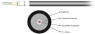 LWL-Kabel, Singlemode 9/125 µm, Fasern: 12, G657A, Polyethylen, schwarz, 55412.1