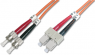 LWL-Duplex-Patchkabel, ST auf SC, 2 m, OM2, Multimode 50/125 µm