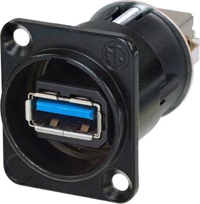 NAUSB3-B Neutrik Adapter für D-Sub Steckverbinder, USB Steckverbinder, PC Steckverbinder