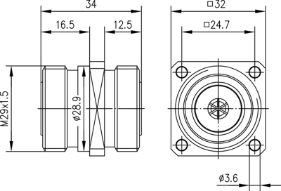 100024549 Telegärtner Koaxial Adapter Bild 2