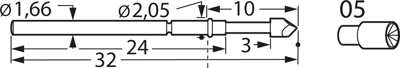 F77205B200G150 Feinmetall Prüfstifte