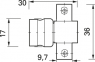 Koaxial-Adapter, 50 Ω, BNC-Stecker auf 2 x BNC-Buchse, T-Form, 100023583