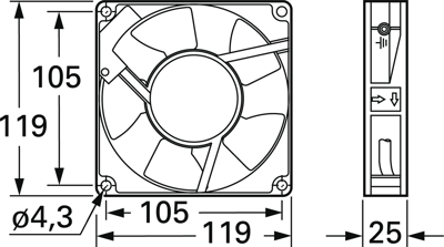 ASEP10216 Panasonic Axiallüfter