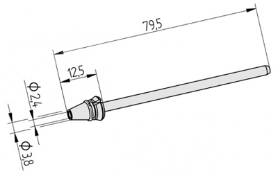 0742ED2438/SB Ersa Lötspitzen, Entlötspitzen und Heißluftdüsen