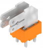 Leiterplattenklemme, 2-polig, RM 5 mm, 0,2-2,5 mm², 15 A, Flachstecker, orange, 9511410000