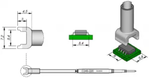 C245220 JBC Soldering tips, desoldering tips and hot air nozzles