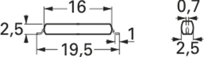 MK15-B-2 Standex Electronics Näherungsschalter, Reedschalter Bild 2