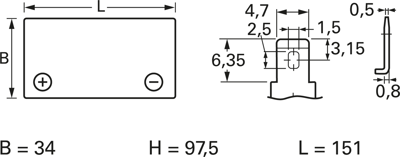 NP7-6 Yuasa Bleiakkus, Lithium-Ionen-Akkus Bild 2