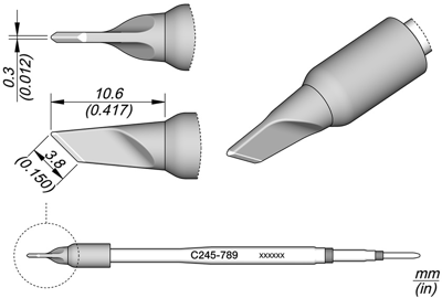 C245789 JBC Soldering tips, desoldering tips and hot air nozzles