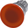 Pilzdrucktaster, beleuchtbar, tastend, Bund rund, amber, Einbau-Ø 22.3 mm, 3SU1051-1BD00-0AA0