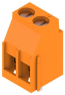 Leiterplattenklemme, 2-polig, RM 5 mm, 0,08-6,0 mm², 20 A, Schraubanschluss, orange, 1934270000