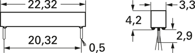 MK06-8-B Standex Electronics Näherungsschalter, Reedschalter Bild 2