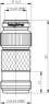 Koaxial-Adapter, 50 Ω, TNC-Stecker auf N-Buchse, gerade, 100123518