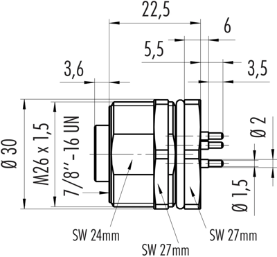 09 2446 180 03 binder Other Circular Connectors Image 2