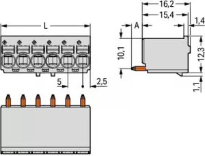 2092-1155 WAGO PCB Connection Systems