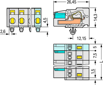 721-205/008-000/037-000 WAGO Steckverbindersysteme Bild 2