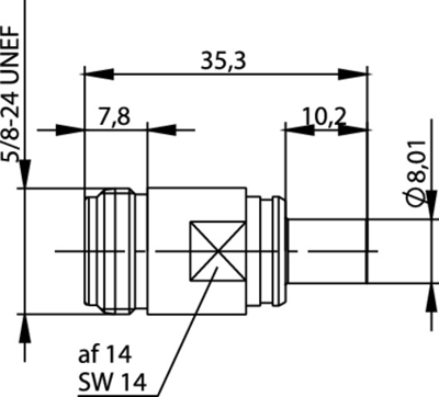 100024114 Telegärtner Koaxial Adapter Bild 2