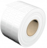 Polyester Etikett, (L x B) 12 x 6 mm, weiß, Rolle mit 10000 Stk