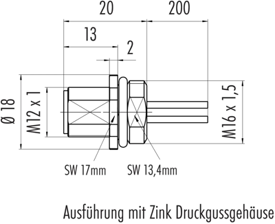 76 0231 0011 00104-0200 binder Sensor-Aktor Kabel Bild 2