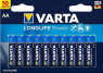 Alkali-Mangan-Batterie, 1.5 V, LR6, AA, Rundzelle, Flächenkontakt