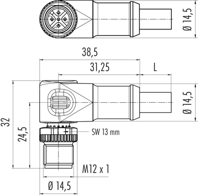 77 2527 0000 50705-1000 binder Sensor-Aktor Kabel Bild 2