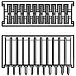 338030-1 AMP Kartensteckverbinder