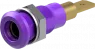 4 mm Buchse, Steckanschluss, Einbau-Ø 8.1 mm, violett, 64.3040-26