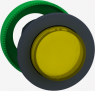Frontelement, beleuchtbar, tastend, Bund rund, gelb, Einbau-Ø 30.5 mm, ZB5FW183