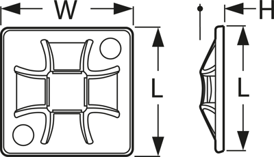 151-10905 HellermannTyton Cable Holders Image 2